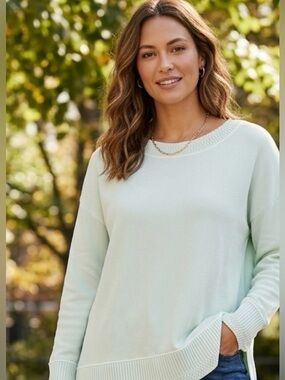 J. Jill wide crew neck sweater size S